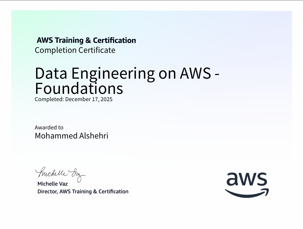 Data Engineering on AWS Foundations