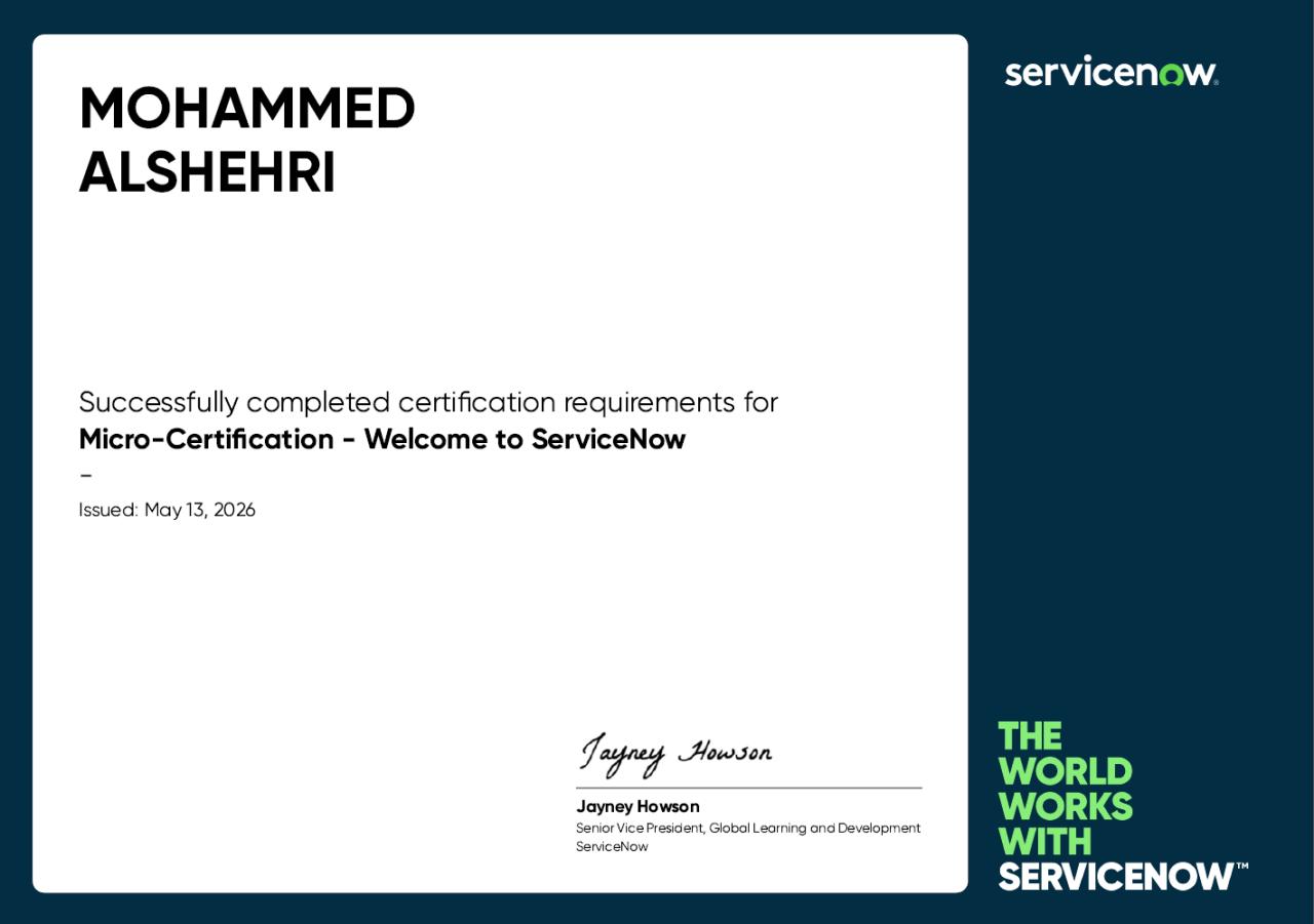 Welcome to ServiceNow (Zurich)